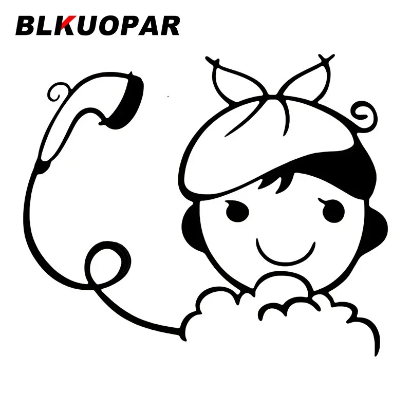 

BLKUOPAR WC Toilet Entrance Take A Shower Car Stickers Anime VAN Vinyl Decal Scratch-Proof Refrigerator Decoration Car Lable