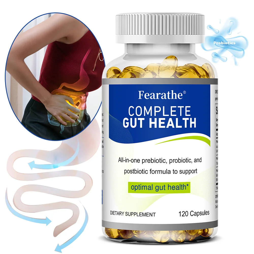 

Prebiotics Probiotics & Postbiotics Capsules, Natural Gut Flora Balancing Supplement for Digestive Comfort and Immune Wellness
