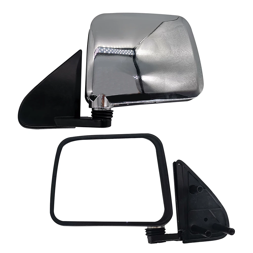 Applicatable To Nissan D21 Hardbody 4*4 1990 Auto Car Door Rear View Mirror Black/Chrome