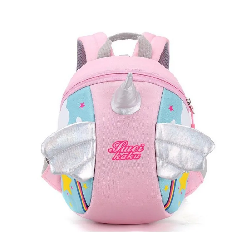 Mochila infantil para crianças, bolsa de ombro antiperda para meninos e meninas, bolsa fofa na moda, de 1 a 3 anos