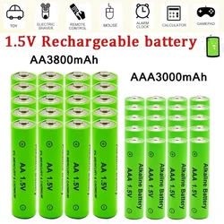 AA + AAA Rechargeable AA 1.5V 3800mAh / 1.5V AAA 3000mah Alkaline Battery Flashlight Toys Watch MP3 Player Replace Ni-Mh Battery