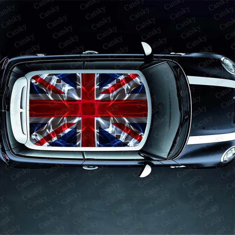 British flag Car stickers, roof decals, sunroof decoration, painting, modification, self-adhesive window stickers, window decals