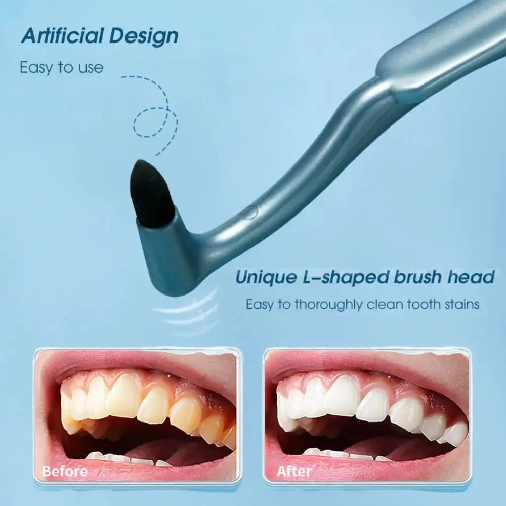2/4/5/6PCS Teeth Stain Eraser Sponge Remover Tartar/Tea/ Smoke Stains Orthodontic Toothbrush Oral Care Interdental Brush Teeth