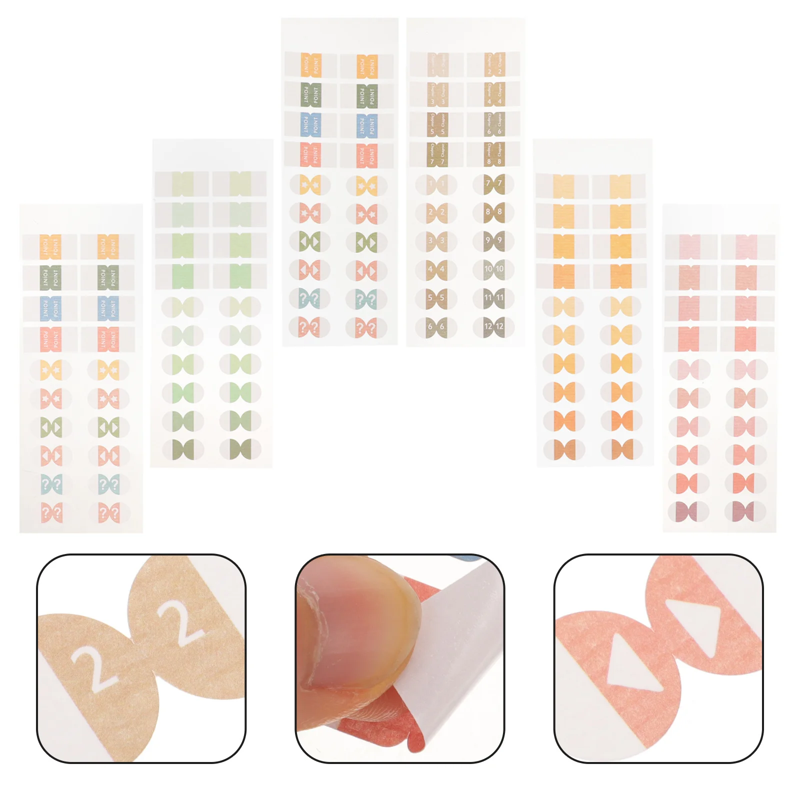 

6 шт., 6 листов, цветные индексные вкладки, липкие маркеры страниц для аннотаций книг, наклейки для чтения, портативный обучающий аксессуар