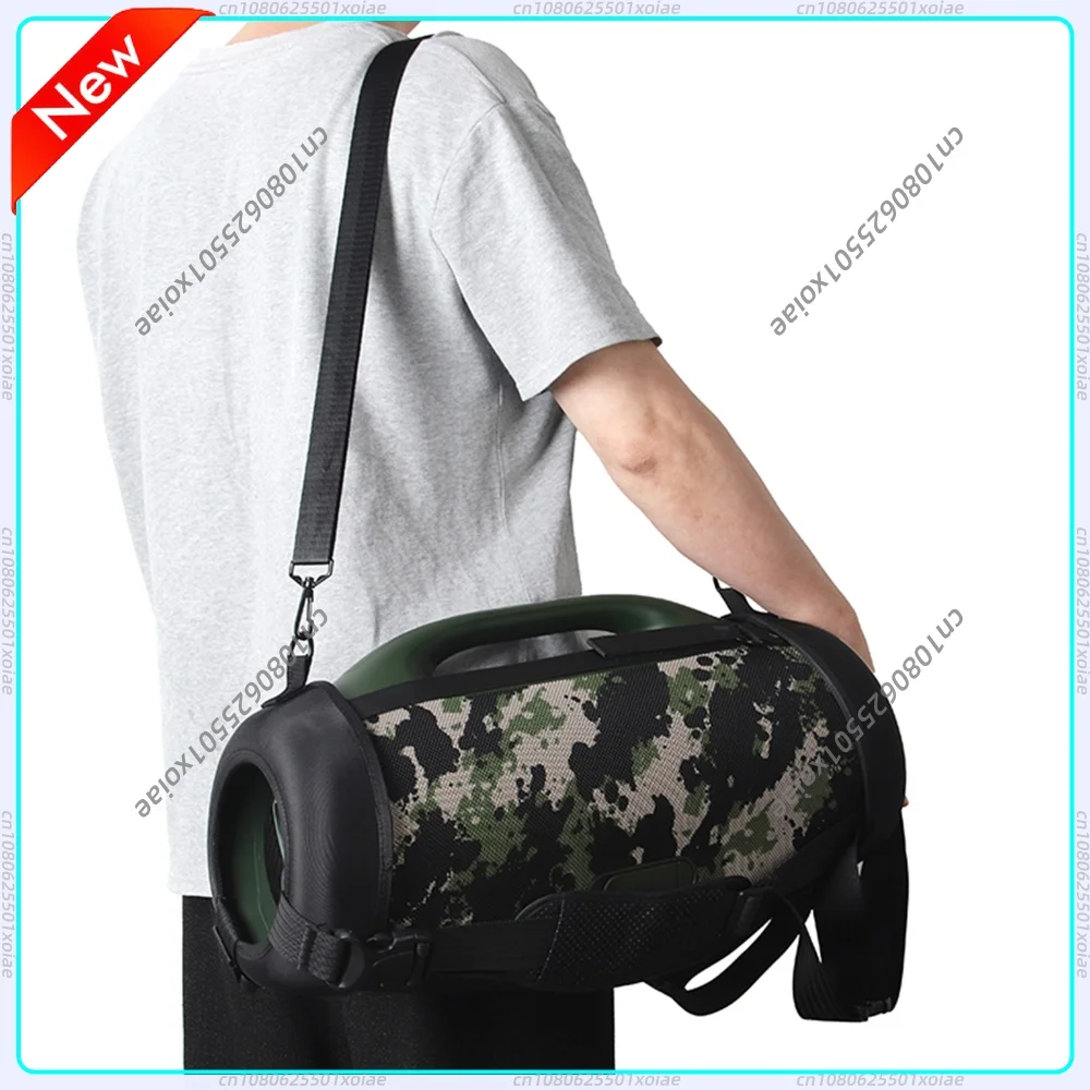 for JBL Boombox 4 Portable Speaker Storage Bag Anti-Scratch EVA Speaker Carrying Case Sound Permeable Bag for Outdoor Picnic