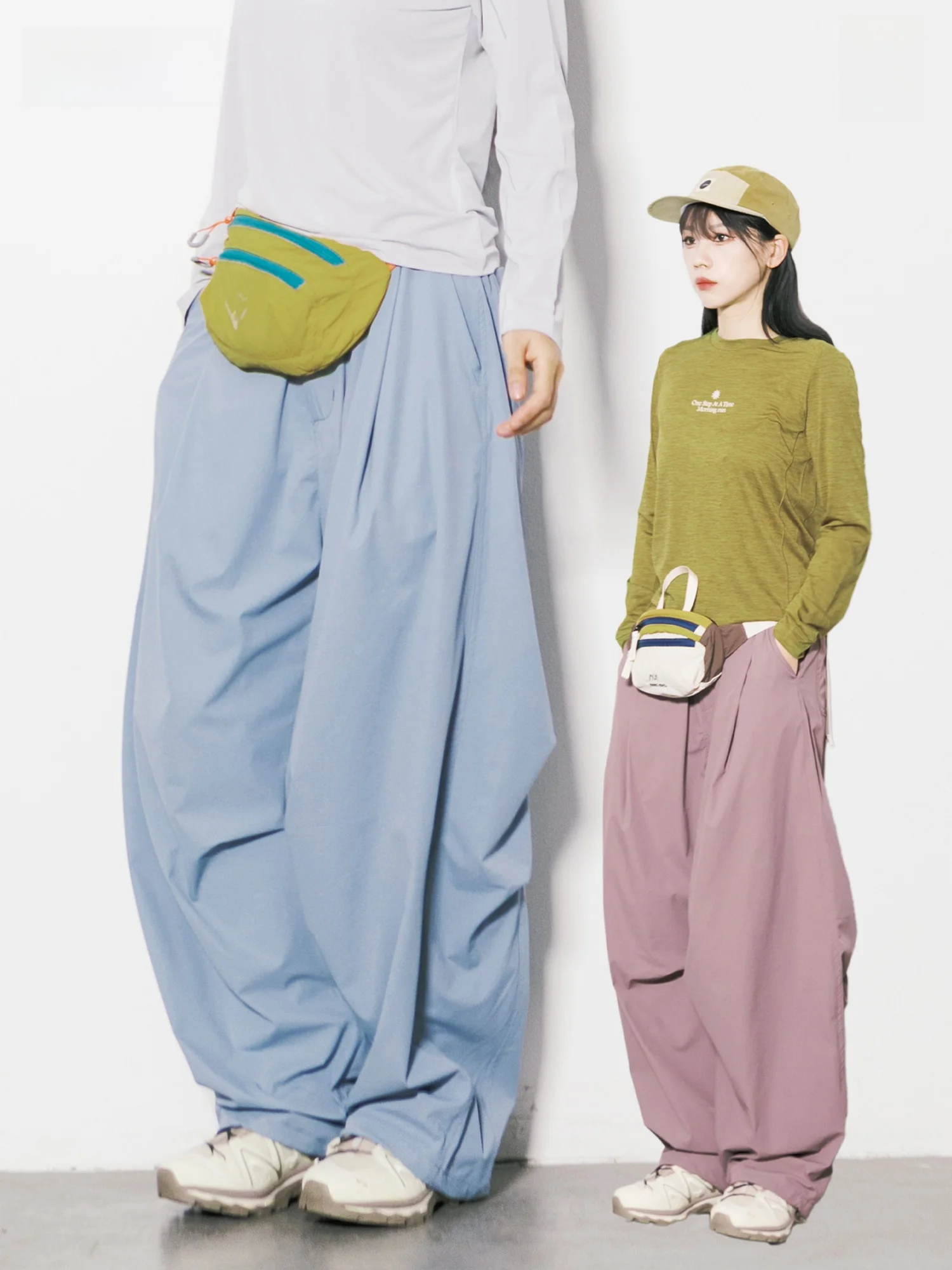 

Outdoor Sports Windproof Breathable Casual Wide Leg Paratrooper Pants Quick Dry Loose Tied Straight Leg Long Pants for Men An...