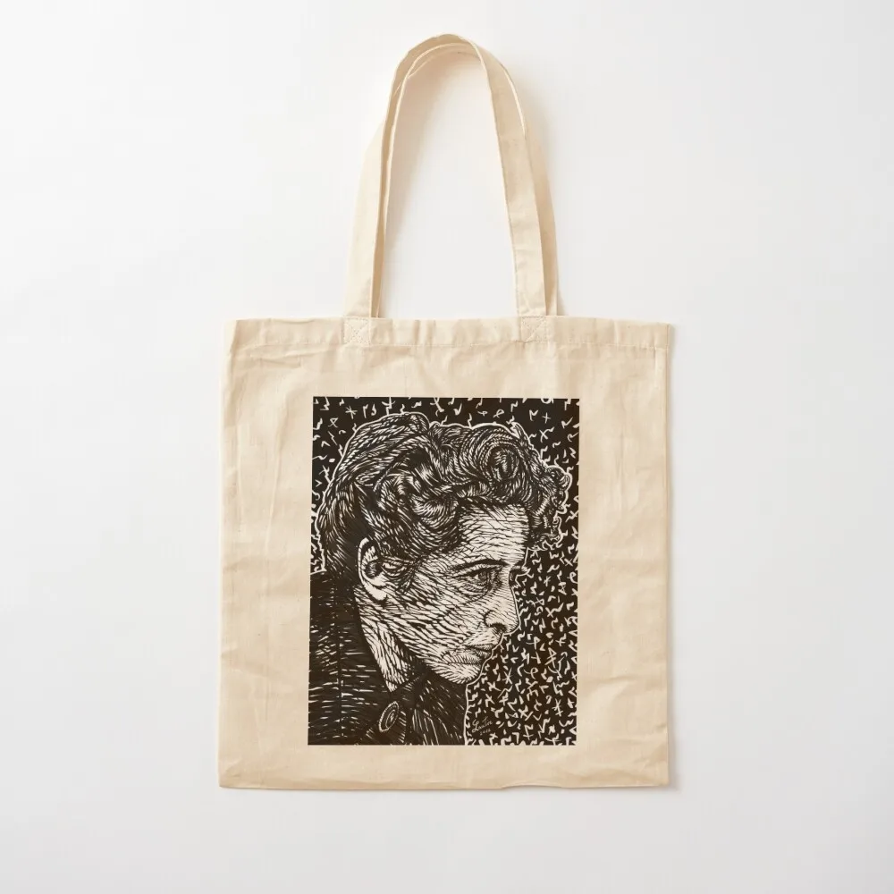 

HANNAH ARENDT ink portrait .4 Tote Bag cute tote bag supermarket folding bag Lady Canvas Tote