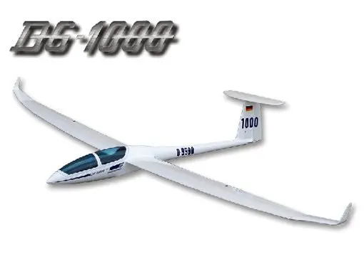 DG-1000 Slope Glider Fiberglass Fuselage & Wood Wing RC Scale Model Sailplane ARF without electric part