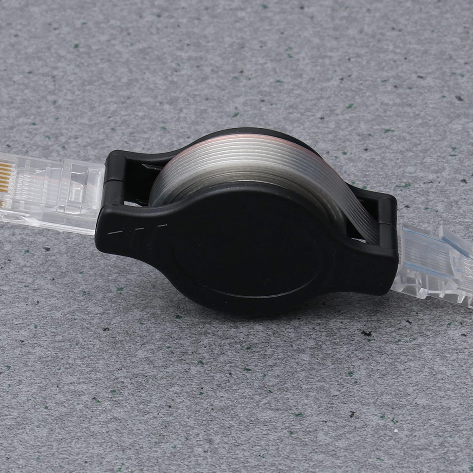 

Mini 1.5m Retractable Network Ethernet Cable Black Portable Lightweight Convenience Backup Travel Cable