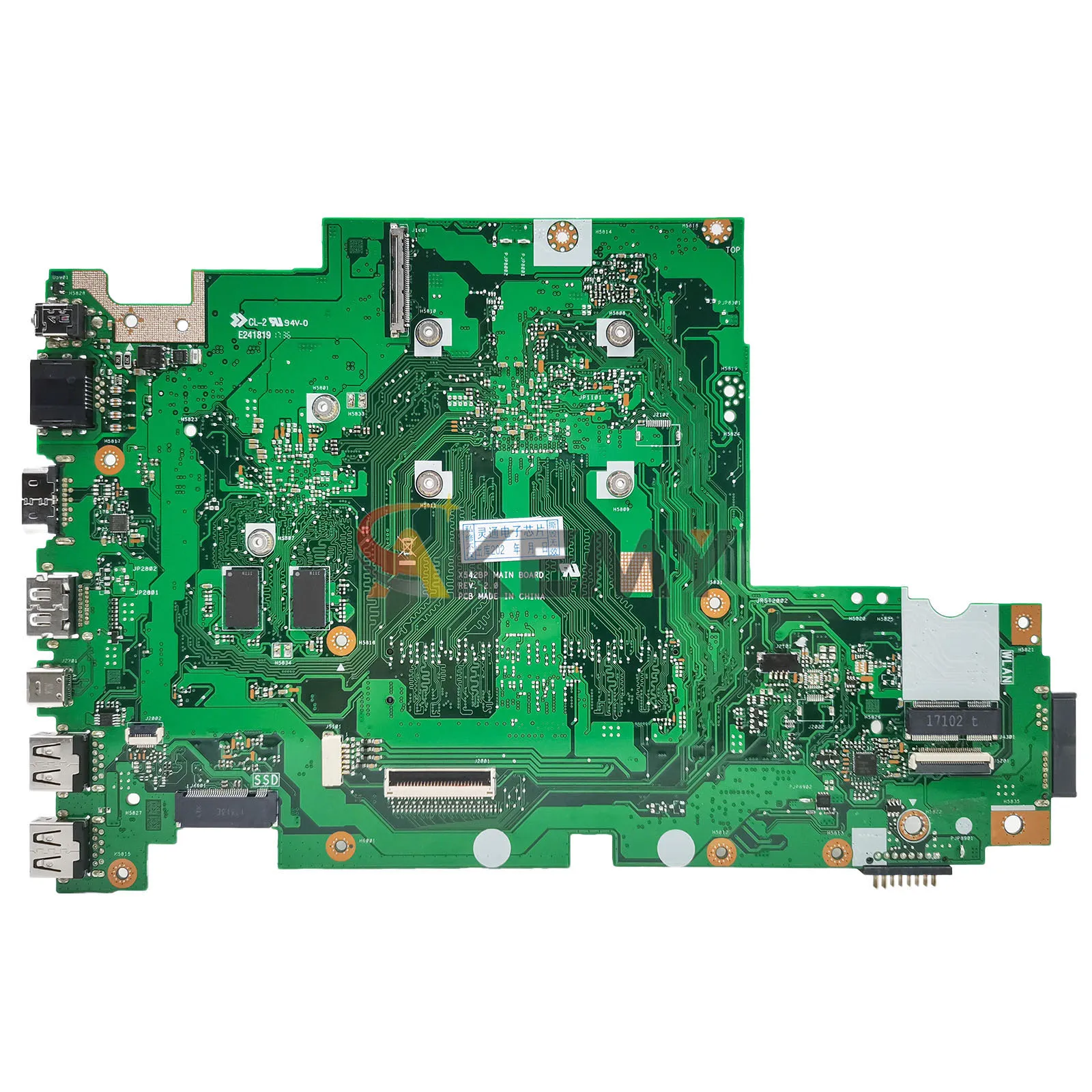 X542BP Laptop Motherboard For ASUS VivoBook X542B X542BP A580B FL8000B Notebook Mainboard With A6 A8 A9 CPU 100% tests OK stk
