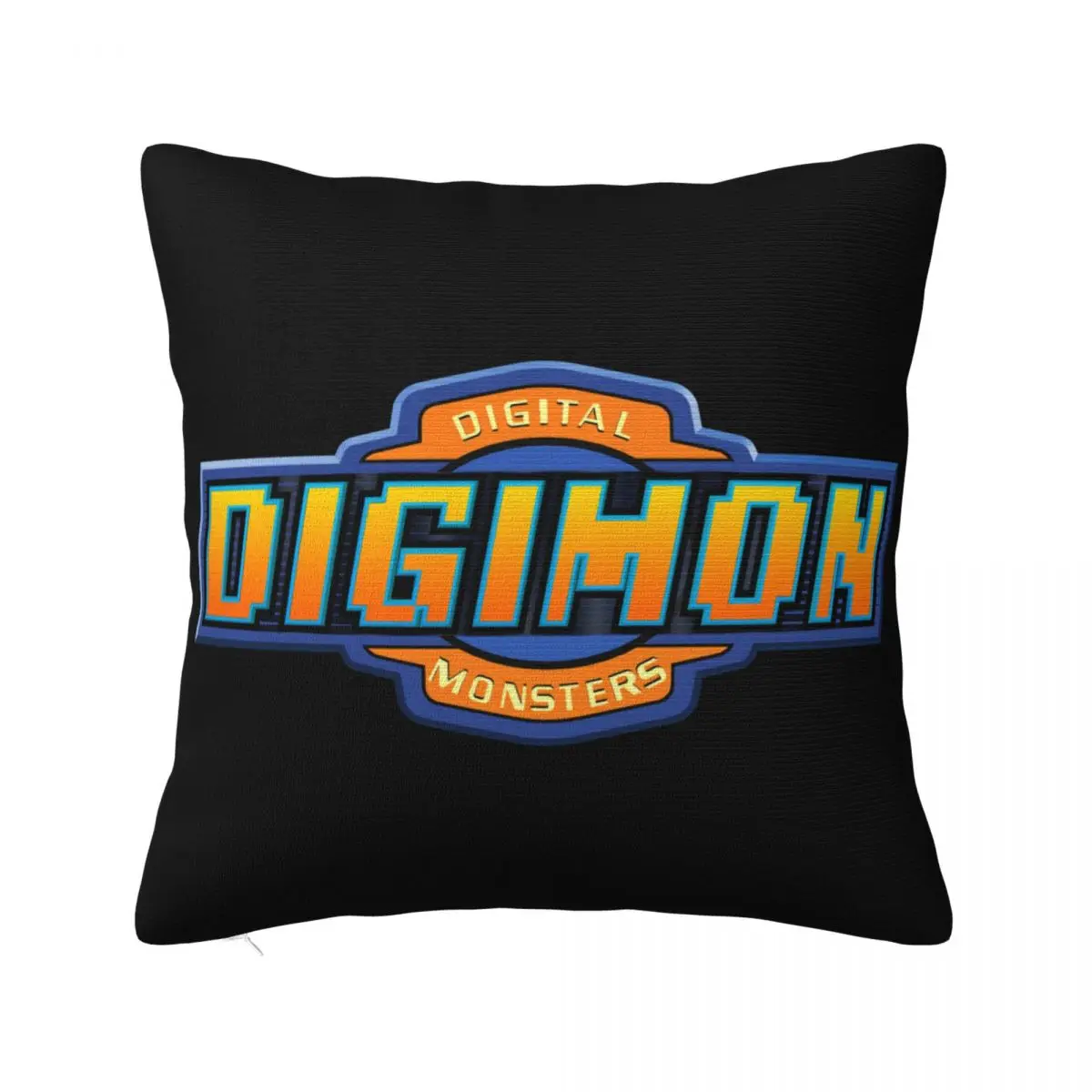 New Digimon Adventure Tri Logo Anime Mens S Black Size S To 3Xl Women Men Punk Dj Sale Western Style Pillow Case