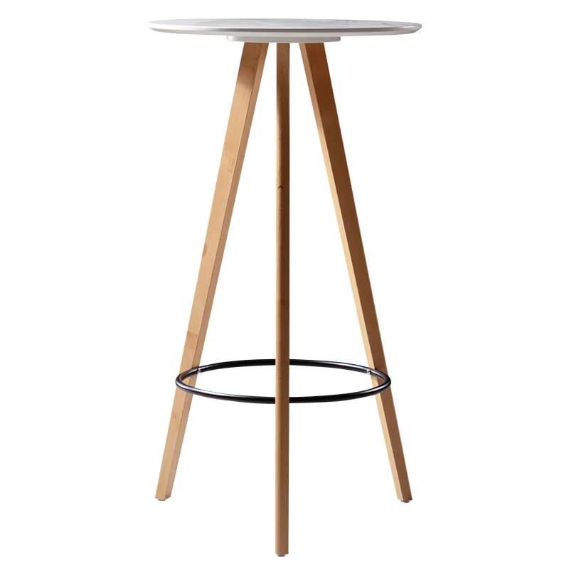 

Lmm simple bar table high table milk tea shop table and chairs household balcony round