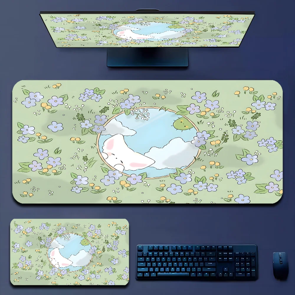 Imagem -05 - Mousepad Grande de Planta Verde para Menino Borracha Natural Gaming Pad Tapete de Mesa para Jogo World of Tanks cs go Zelda