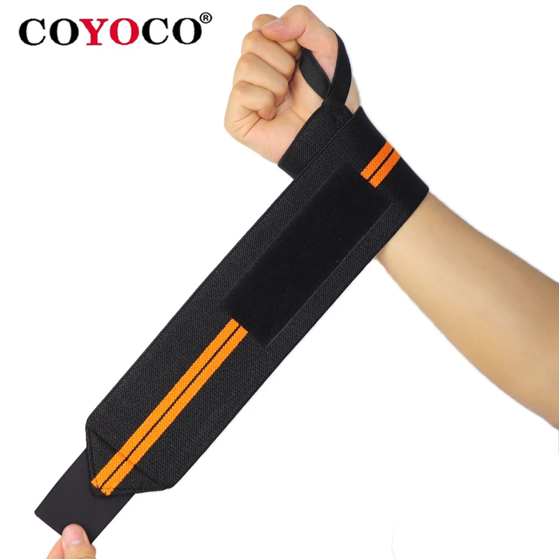 1 Paar verstellbare Bandagen, Gewichtheben-Armbänder, Handgelenkschutz, Stütze, Unterstützung für COYOCO Marke Professional Sports, Grau – Detail 6