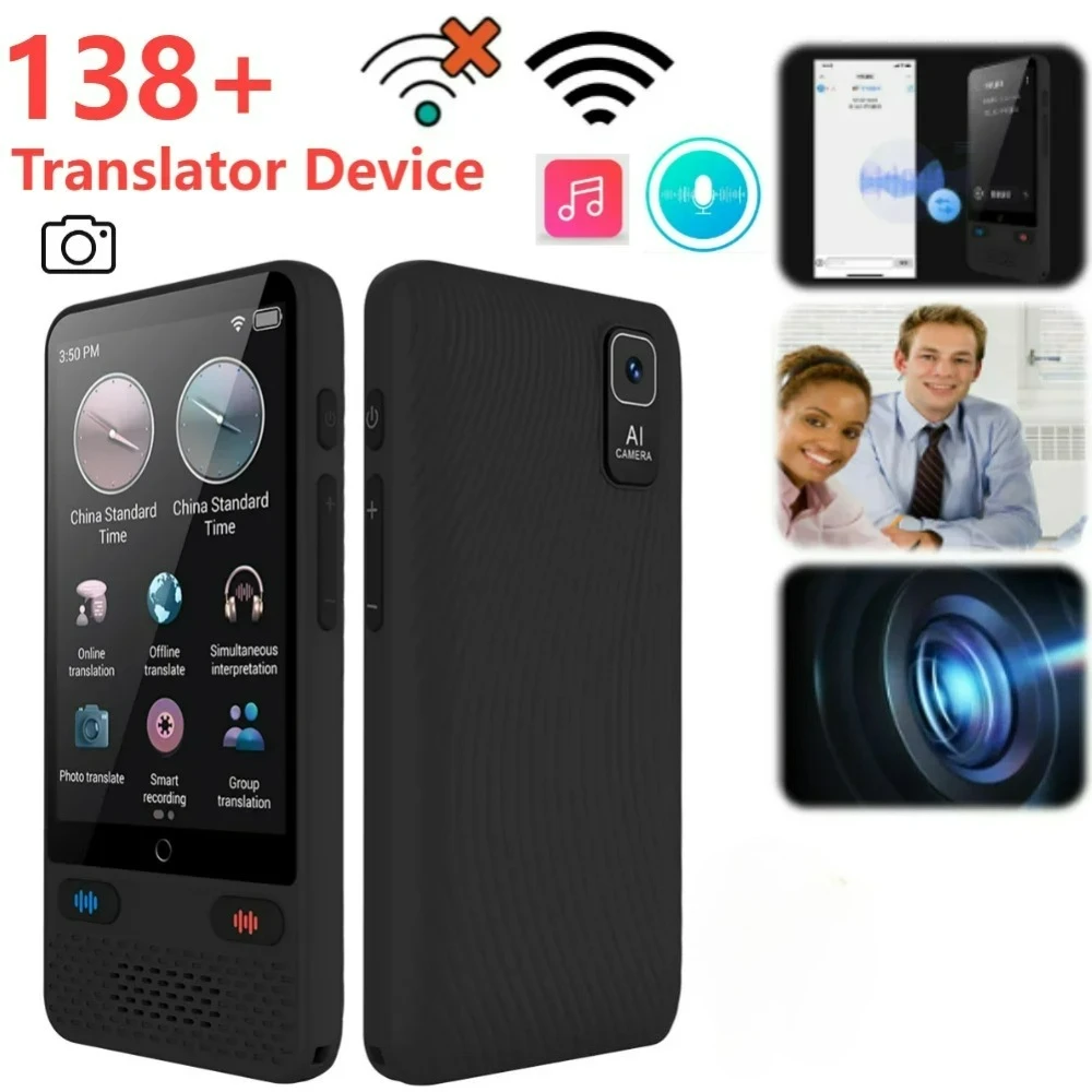 

S85 Handheld Voice Translator With 138 Languages Real Time Smart Accurate Translation Support Offline&Photo Translate for Travel