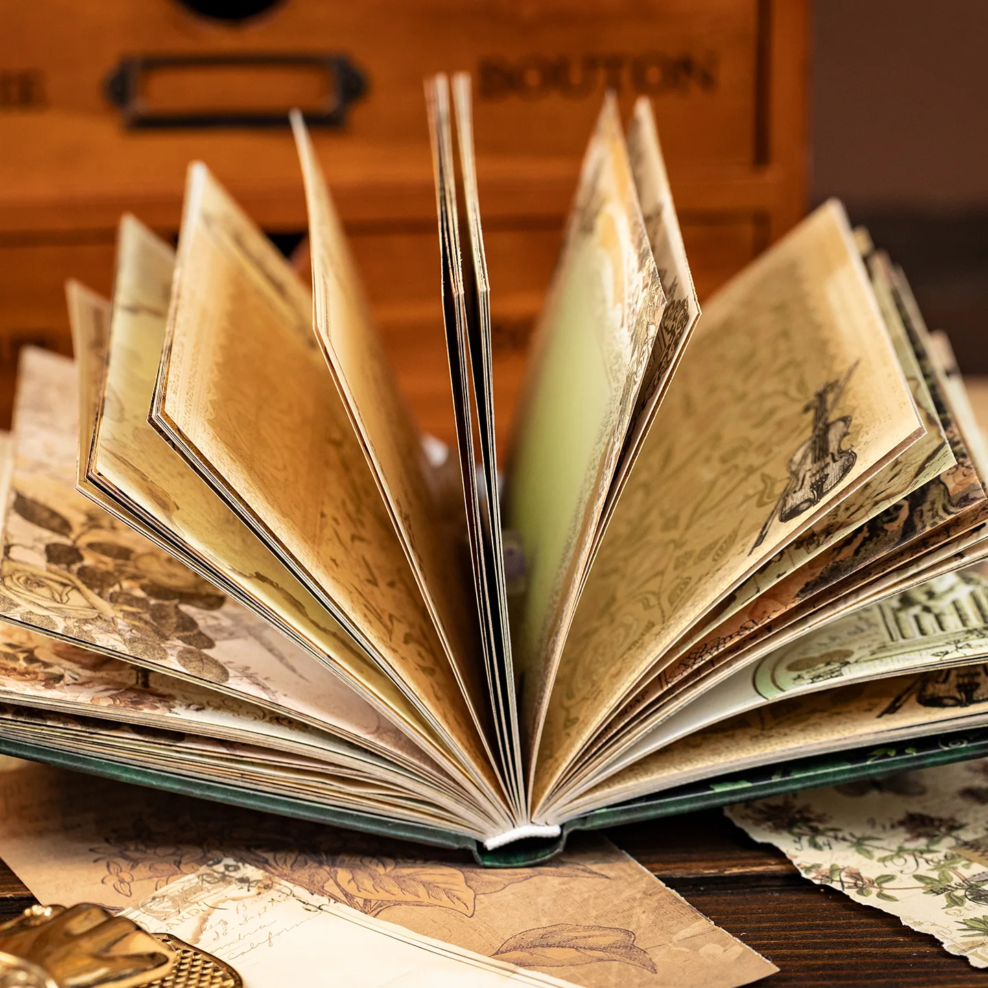 

192 шт./лот, блокноты, материал, бумага от Один до века, мусорный журнал, бумага для скрапбукинга, ретро-фон, декоративная бумага