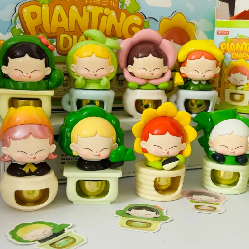 

Подлинная серия «Дневник посадки Мика Мика», слепая коробка, милые фигурки героев, мультяшные куклы, подарок на день рождения для девочек, коллекционные игрушки