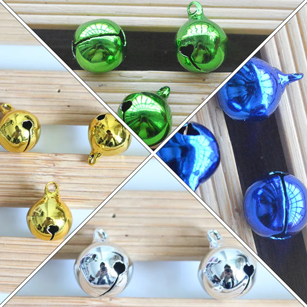 50 ชิ้นระฆังคริสต์มาสสุนัข DIY Craft Electroplated สูญญากาศเครื่องประดับโลหะมินิตกแต่ง
