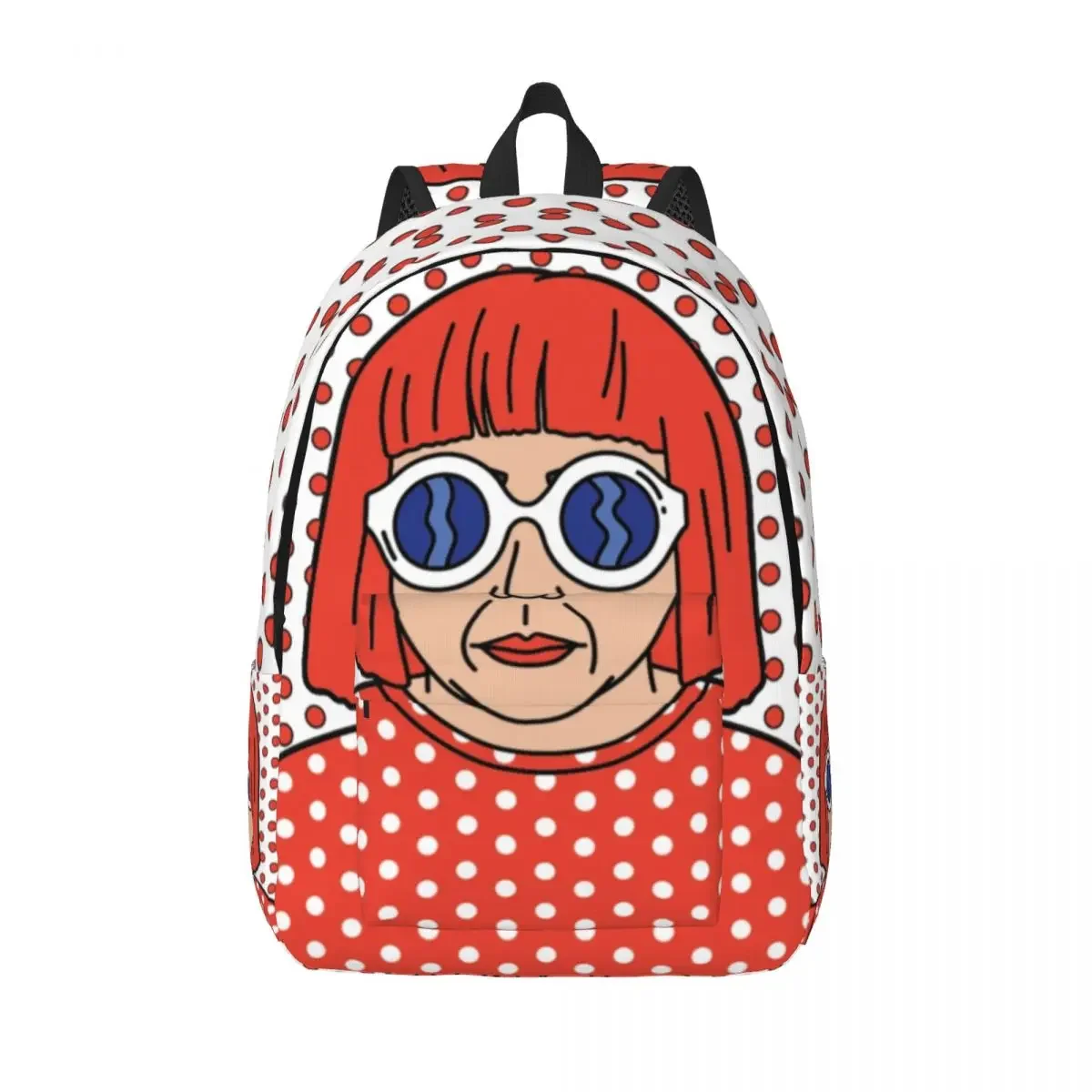 3D Printing Yayoi Kusama Beautiful Canvas Backpack for Girls Boys Abstract Art Dots College School Travel Bags Men Women Bookbag