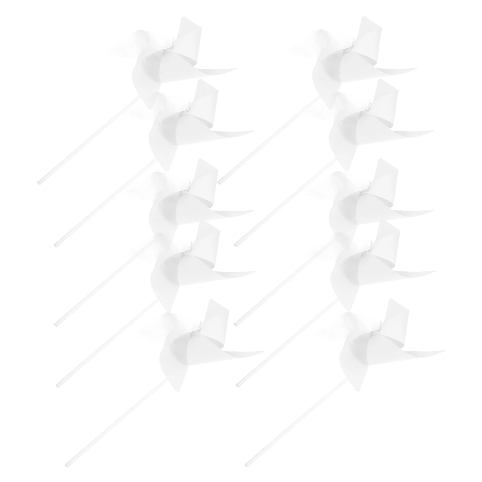 

24pcs DIY Coloring Windmills Blank White Paper Pinwheels for Kids Outdoor Garden Toys Graffiti Educational Play