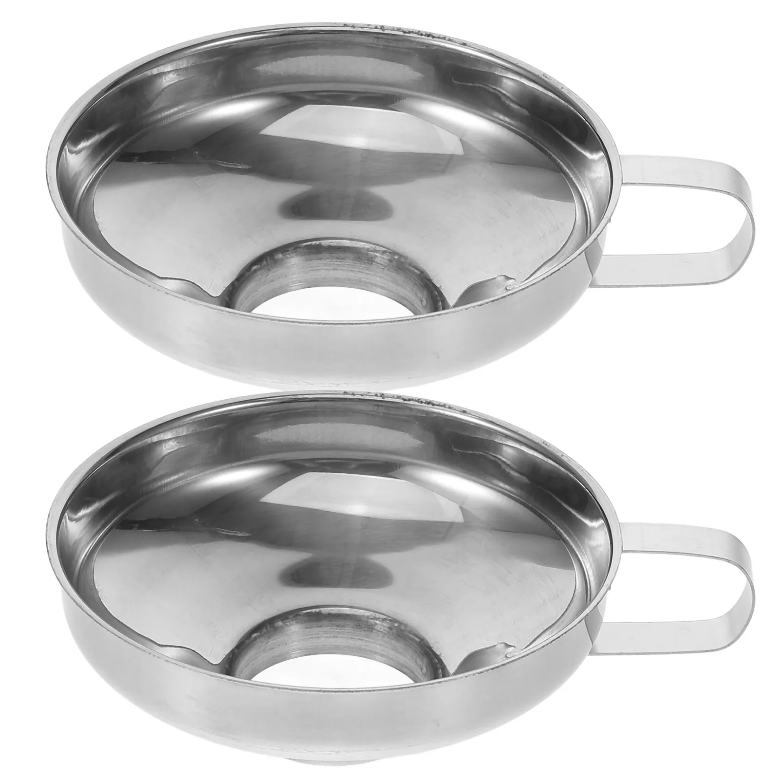 

2Pcs Stainless Steel Wide Mouth Funnel for Cremation Jewelry Ashes Keepsakes Practical Multifunctional Funnel Small Funnels