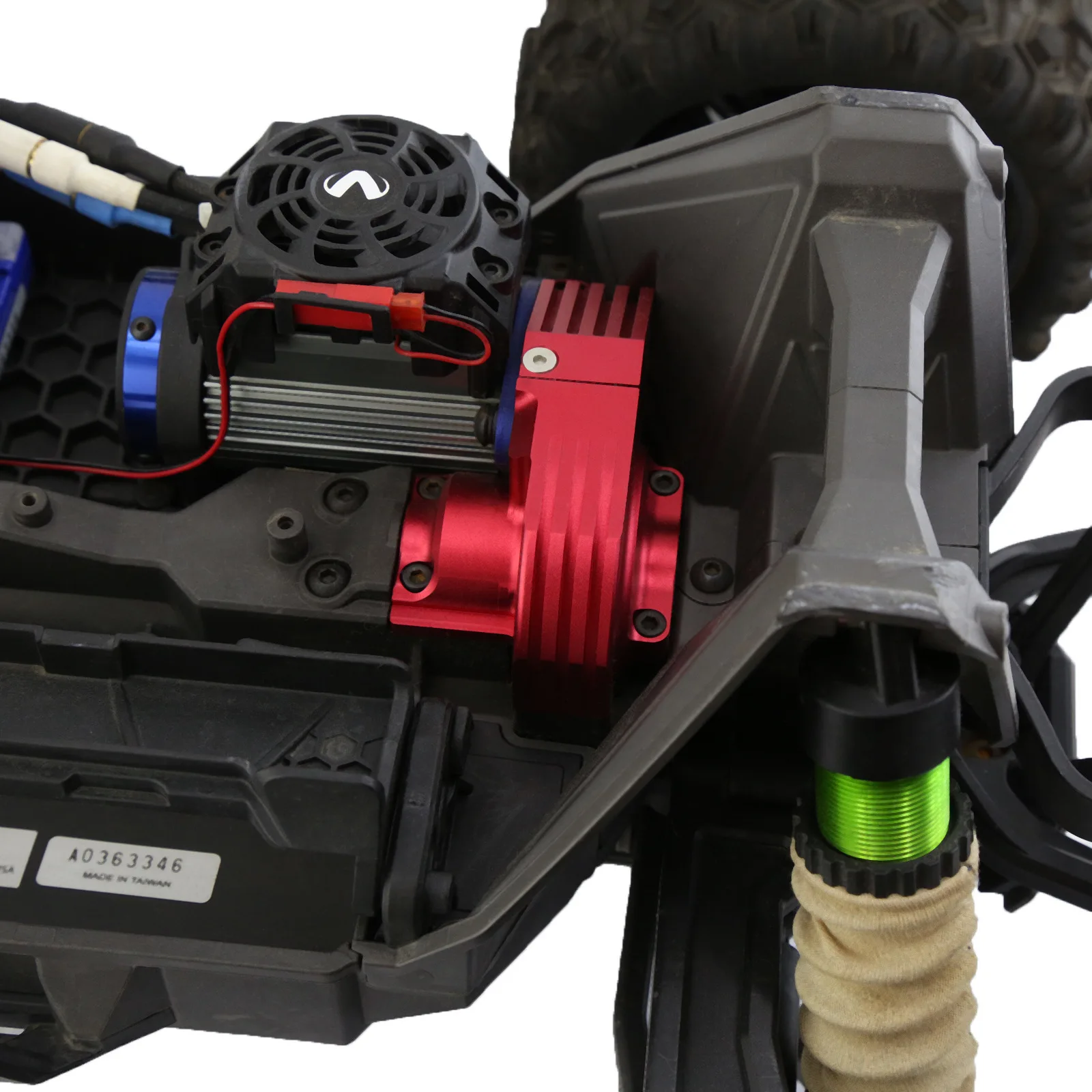 جزء ترقية غطاء تروس الألومنيوم RC # 8987 لسيارة RC 1/10 Maxx 89086-4 89076-4، درع حماية من الحرارة Aolly