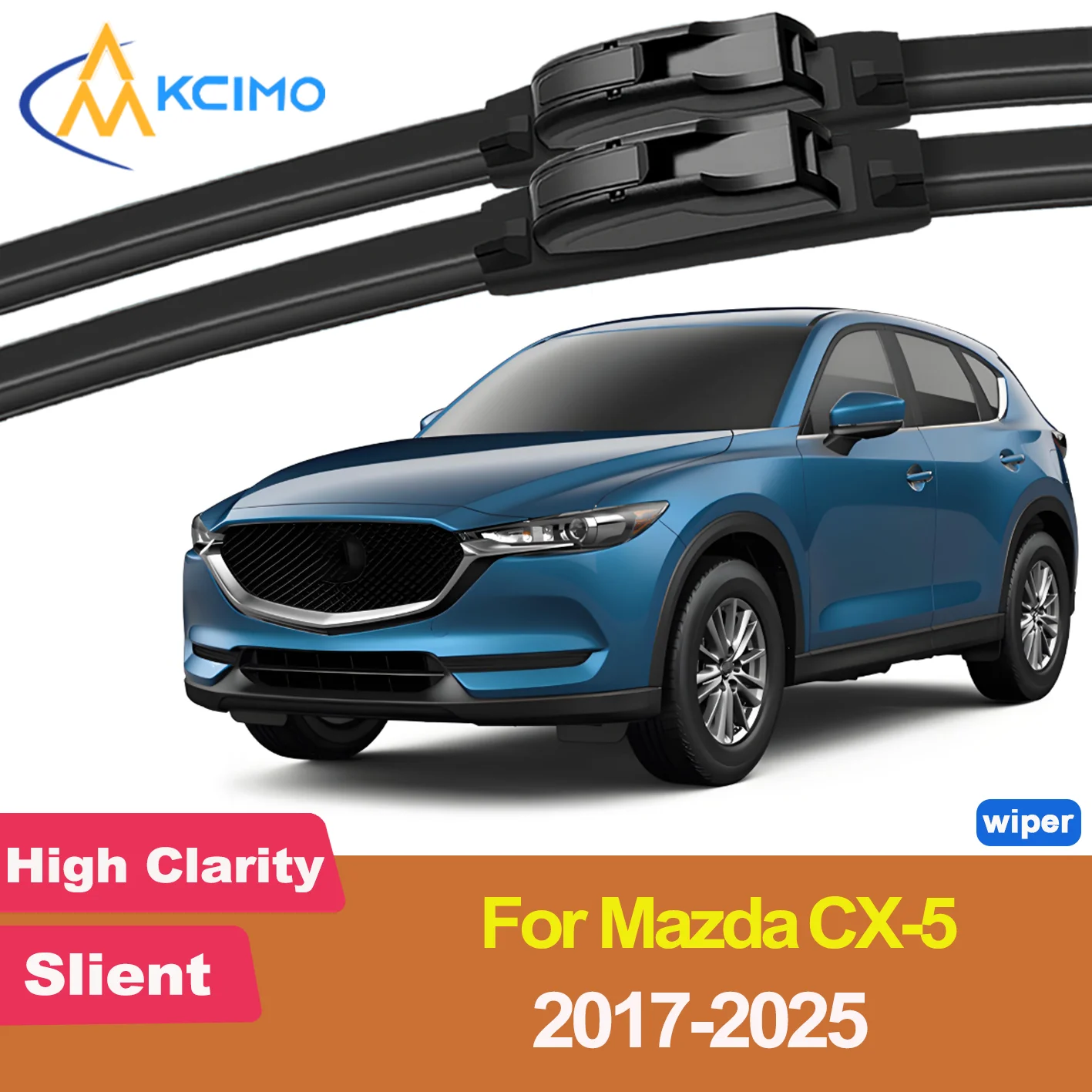 

2PCS New Front Windshield Wiper Blade for Mazda CX-5 KF 2017-2025 Front Windshield Auto Wipers Blade Accessories 2025 2024 2023