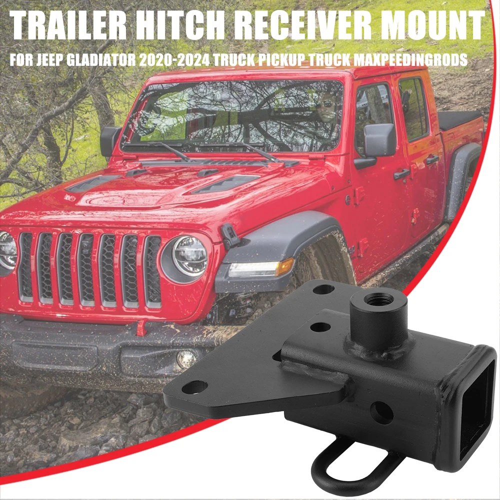 2 Inch Receiver maXpeedingrods Trailer Hitch  for Jeep Gladiator 2020-2024 Truck Pickup JT Rear Trailer Hitch