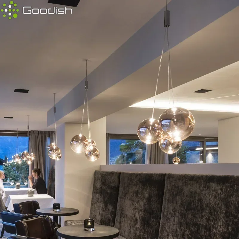 

Modern Luxury Nordic Glass Balloon In Bubble Shape LED Pendant Lights Art Creative Lamps for Kitchen Home Decoration Chandelier