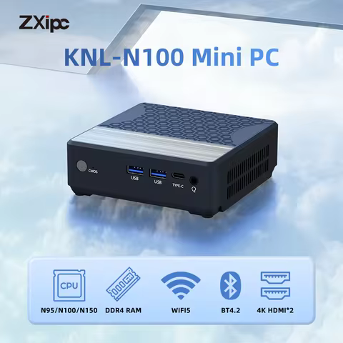 ZXIPC Alder Lake N150 N100 N95 Mini PC Windows 11 Pro WiFi5 BT4.2 DDR4 16GB RAM 512GB NVMe SSD RJ45 Desktop Office