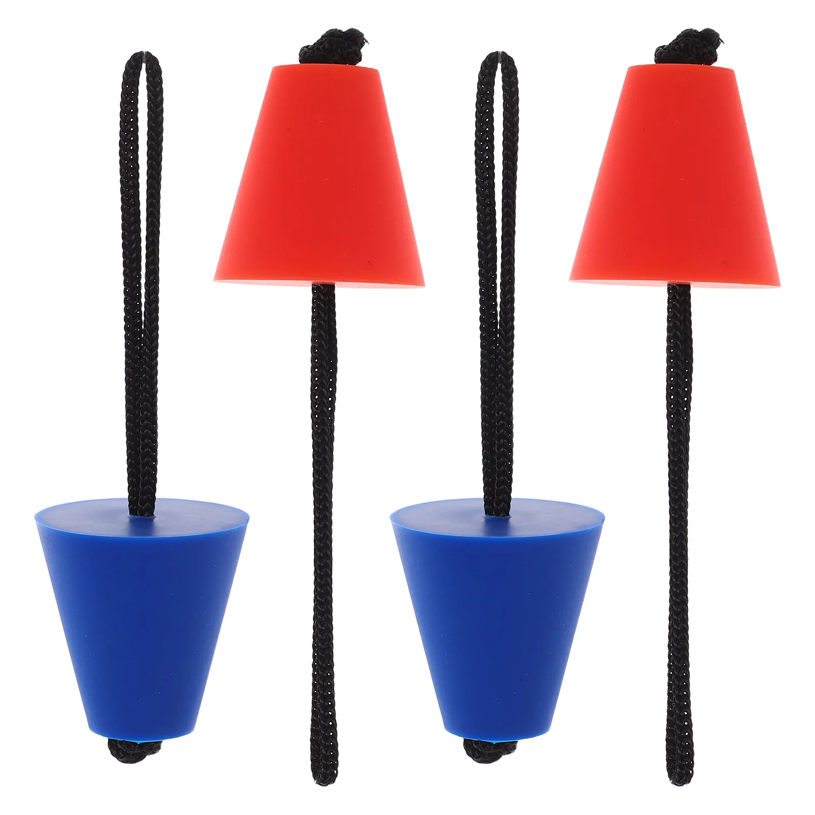 

4 Pcs Waterproof Plug Canoe Boat Plugs Silicone Drain Bungs Kayak Scupper with Lanyard Stopper Silica Gel Accessories Stoppers