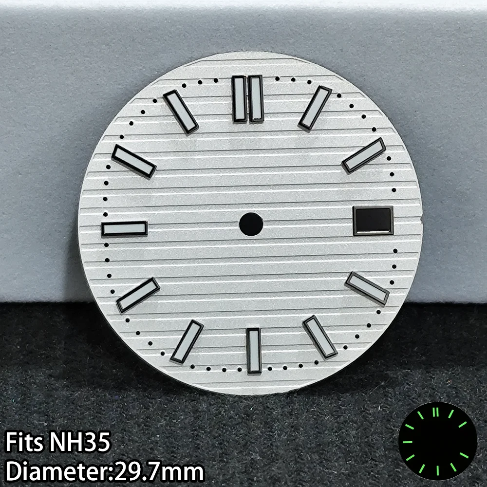 NH35 ムーブメント新着時計ケース 29.7 ミリメートルダイヤルステンレス鋼高品質部品交換品質アクセサリー