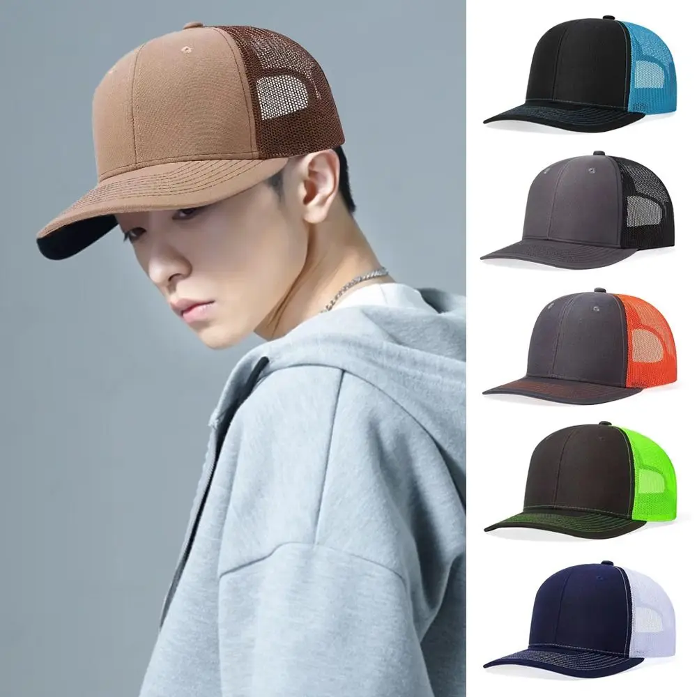 

Casual Mesh Summer Baseball Cap Hip Hop UV Protection Sports Visor Breathable Adjustable Sun Hats Outdoor