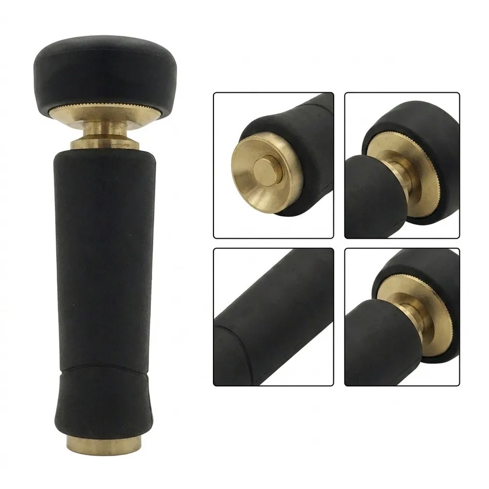 Brass Hose Nozzle Designed for Direct Attachment to 3/4 Inch Garden Hoses with Secure Thread Engagement and Minimal Leakage Risk