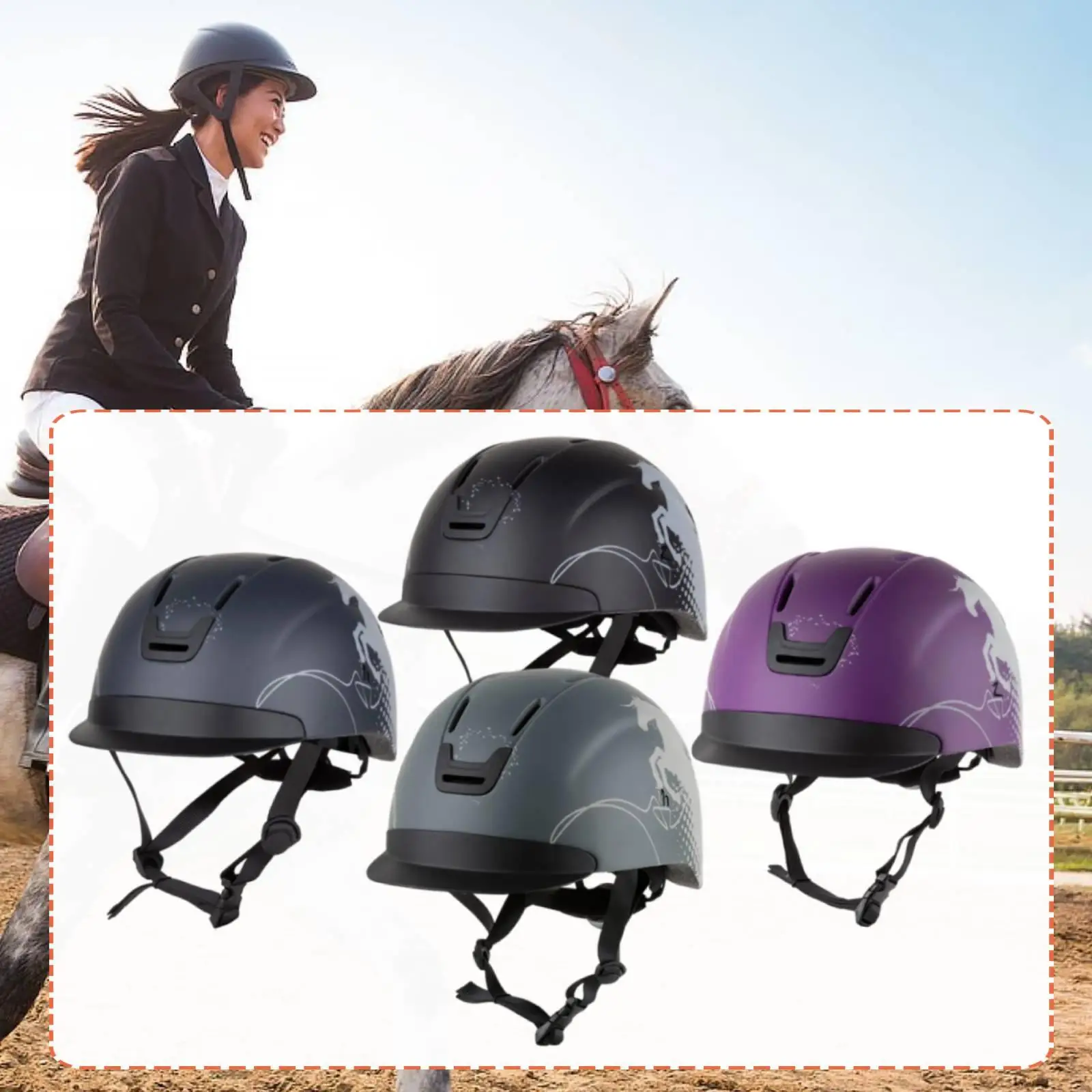adjustable-lightweight-horse-riding-head-cap-equestrian-helmet-with-vent-design-for-adult-training-and-competition