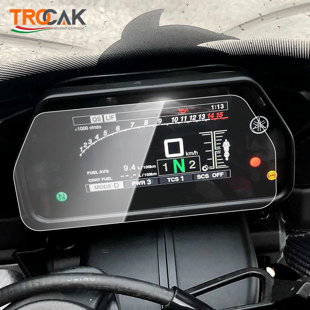 Für Yamaha MT10SP 17–2022 YZF-R1 2015–2022 R1M 15–2 Motorrad-Cluster-Kratz-Displayschutzfolie Displayschutzfolie