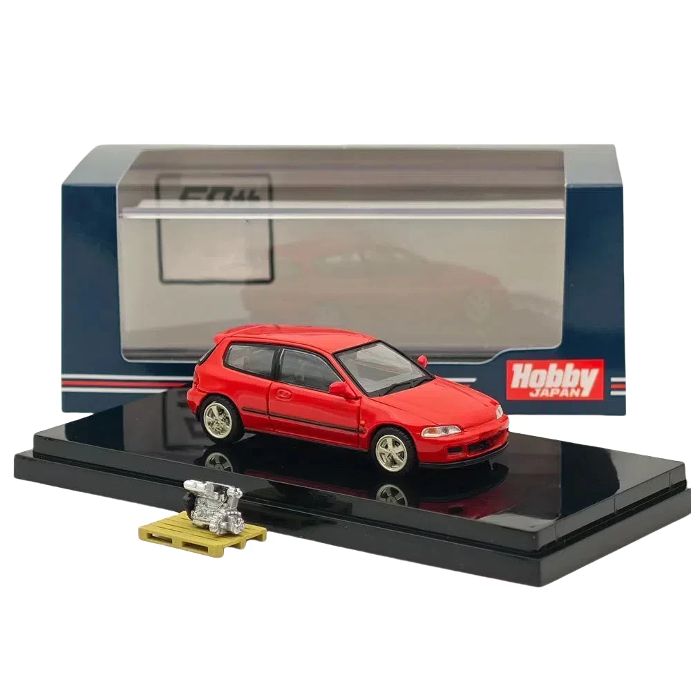 Hobby Japan 1:64 EG6 Sir-S With Engine Display Model HJ641017S Diecast Car Models Collection Miniature for Adults (14+)