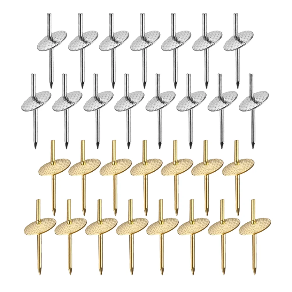 30 Pcs Wall Hook Curtain Hangers Drywall Photo Nails Heavy Picture Iron