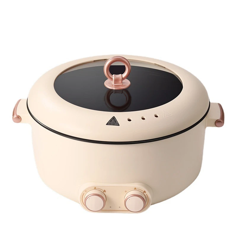 220V Electric Hot Pot Household Food Cooking Machine Multi Cooker 2 Flavor Hot Pot/steaming Cooker/Split Type Pot Available