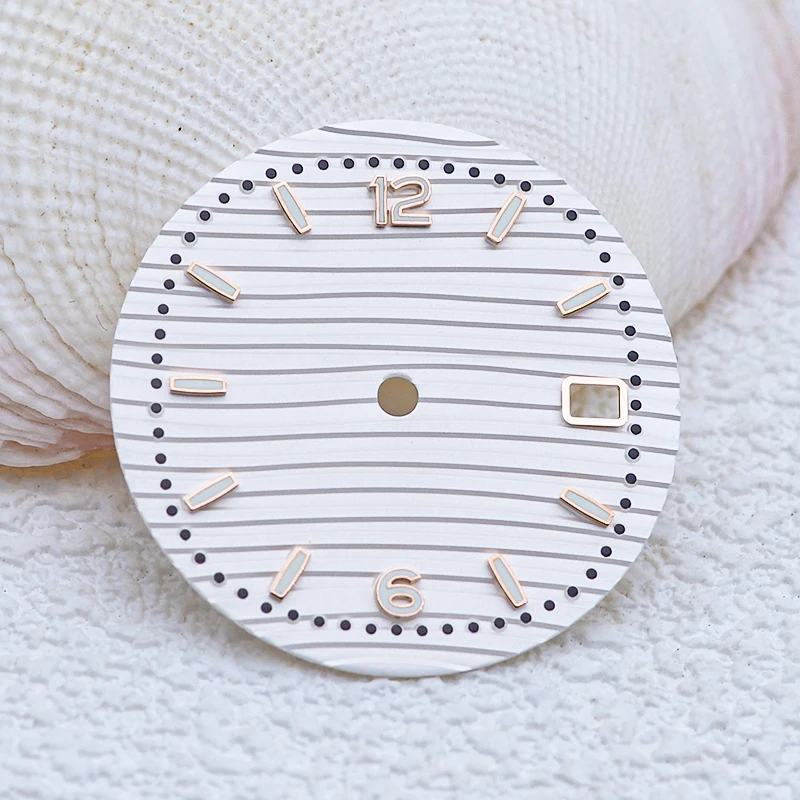 NH35 Dail 28.5mm Dail with Digital Scale Line Fit NH35 7S26 Movement Turtle Abalone SKX007 SKX009 SKX011 SKX173 SRPD Man Watch