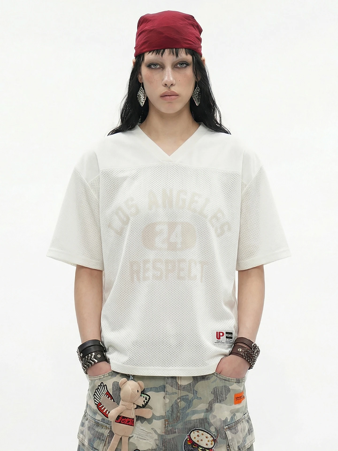 

Retro American Faux Velvet Embroidered Letter ort Sve T-irt Spring Summer New Sle Couple Casual Sports f Sve Tee