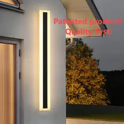 Modern outdoor IP65 waterproof acrylic LED wall lamp, suitable for simple decoration of courtyards, villas, and gardens