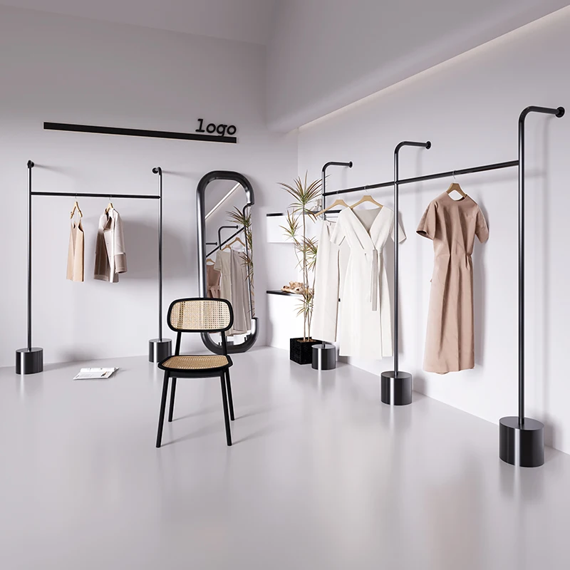 

Clothing store special display rack side hanging men's women's pants clothes wall shelf children's