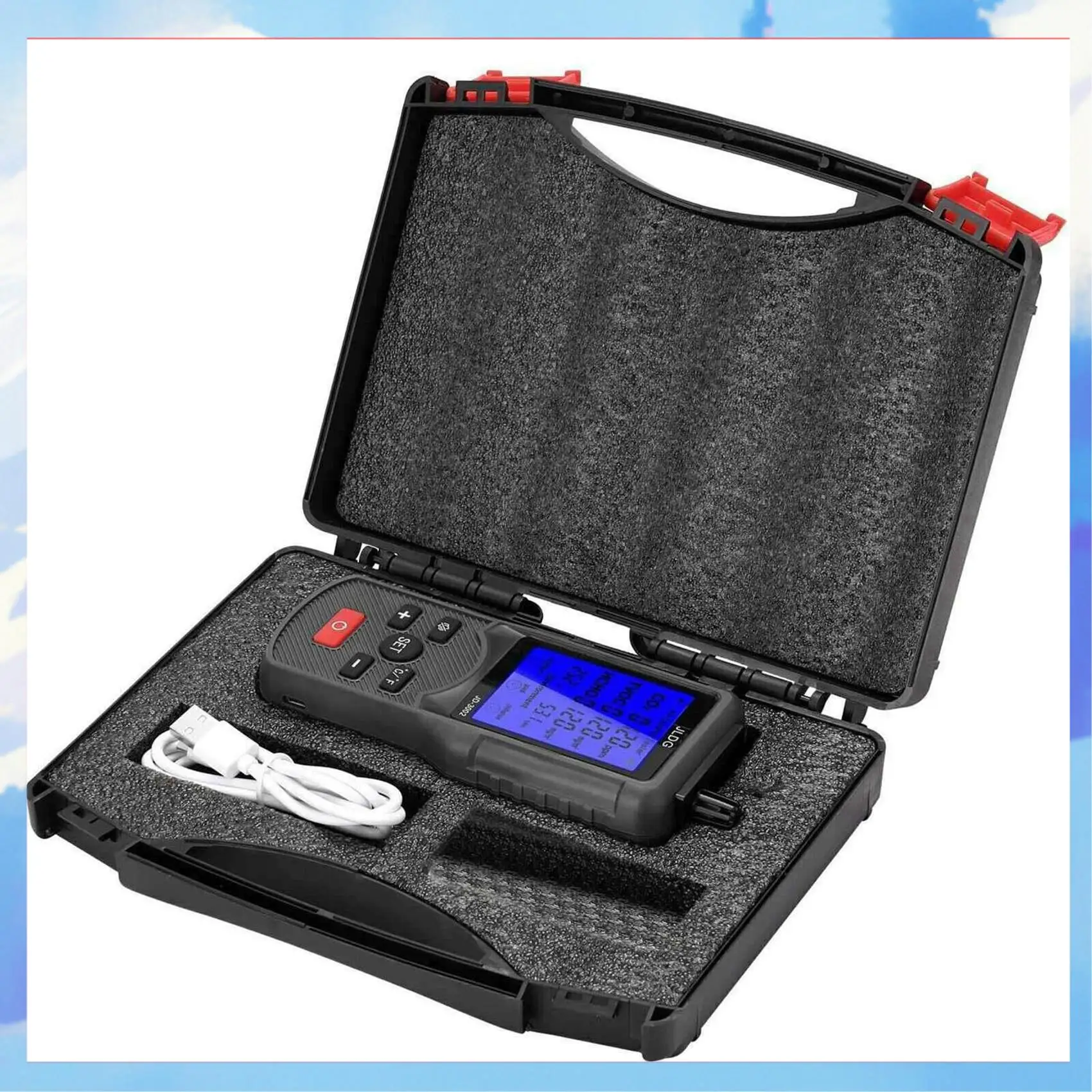 Jldg 2X Air Quality Tester Co2 Tvoc Meter Temperature Humidity Measuring Device Carbon Dioxide Monitor With Lcd Screen-[A22I]