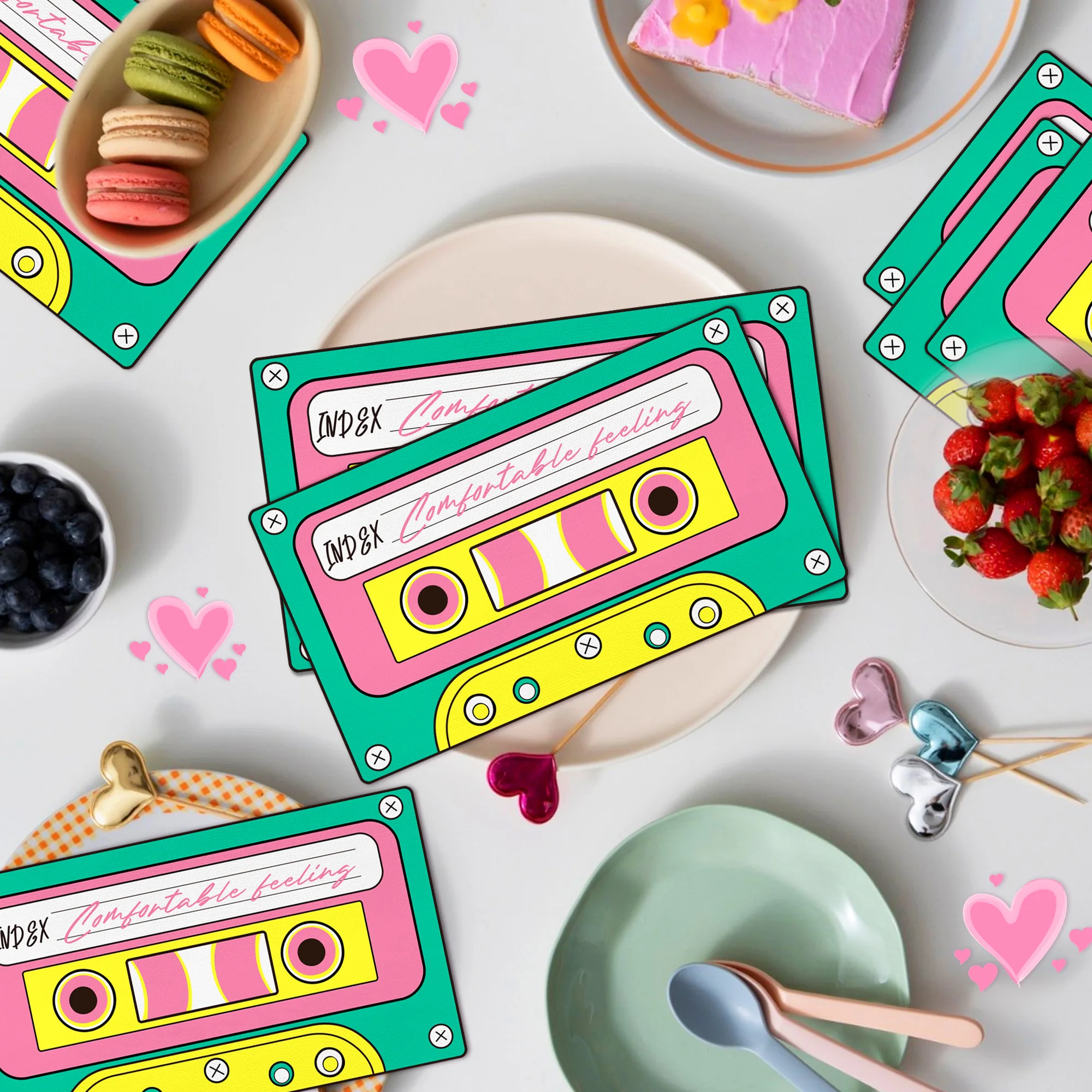 20–100 Stück Retro 80er 90er Party Einweg-Papierservietten Cocktailservietten Lunchservietten Disco Hip Hop Thema Party Dekor Zubehör – Detail 2