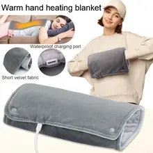 Calentador de manos termostático USB, tela de terciopelo corta, chal cálido para manos y piernas para invierno, manta calefactora para uso doméstico y en la oficina 2.000+