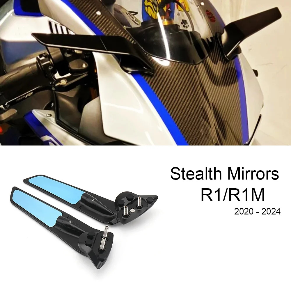 

Stealth Mirrors YZF-R1M Motorcycle Adjustable Rear Mirror YZF R1 YZF R1M Parts for YAMAHA YZF-R1 Accessories 2020 - 2024