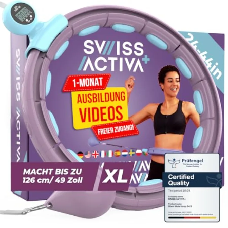 

Smart Hula Hoop for Adults - Infinity Design Weight Loss Exercise Equipment - Durable Plastic with Non-Slip Grip - Available in