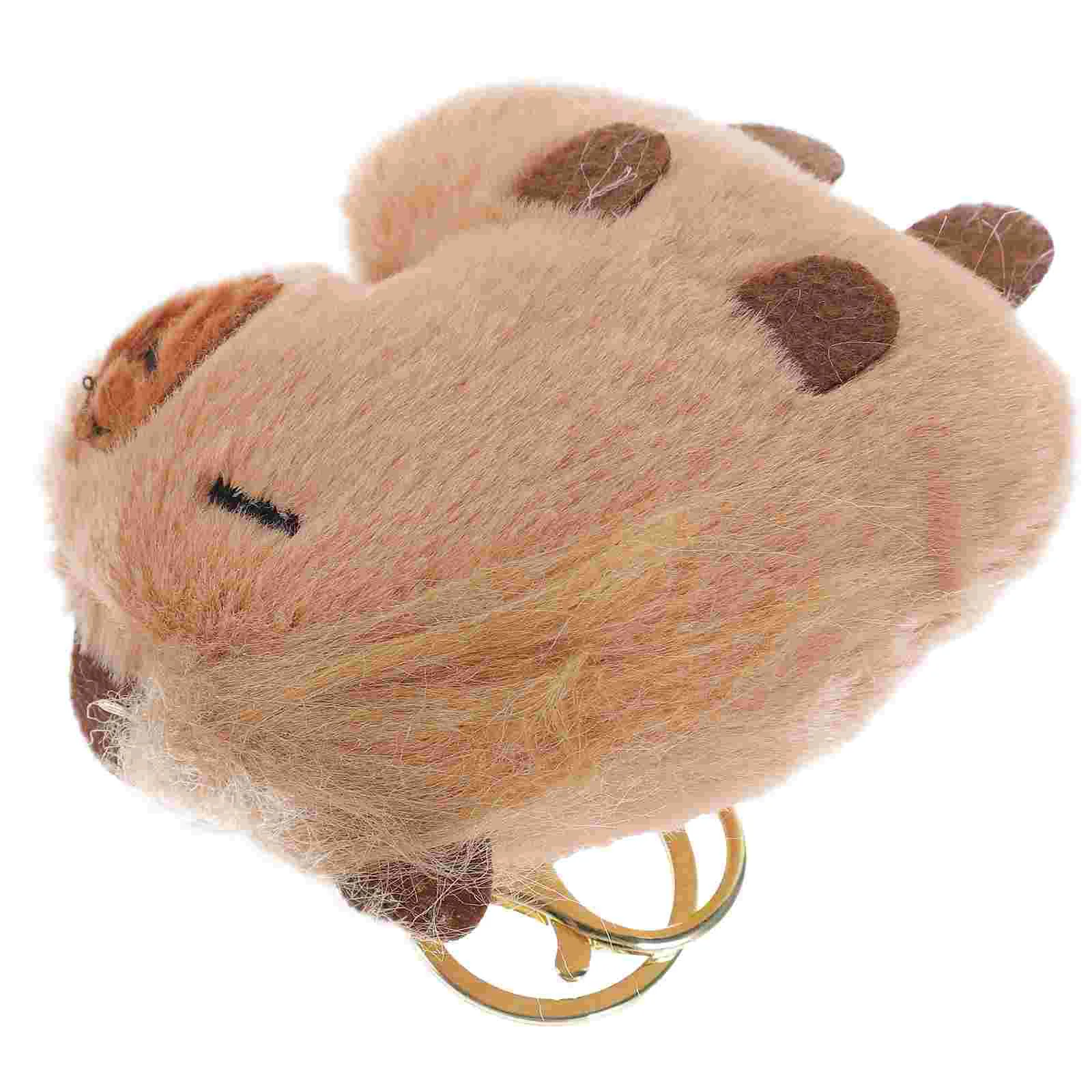 Capybara Pendant Keychain Plush Keychains Stuffed Animal Plushies Birthday Present Child