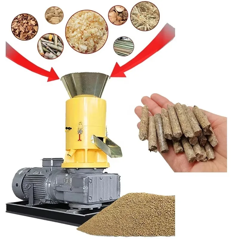Industrial Wood Pellet Mill Machine Mini Wood Pellet Sawdust die sel Engine Machine for Make Pellets